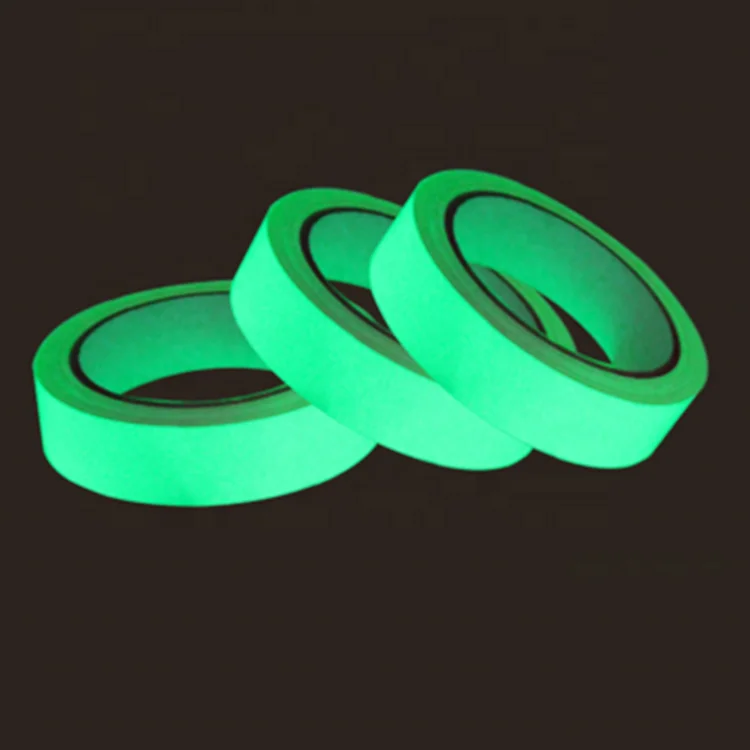 Self adhesive sticker decoration printable long lasting luminous glow in dark tape