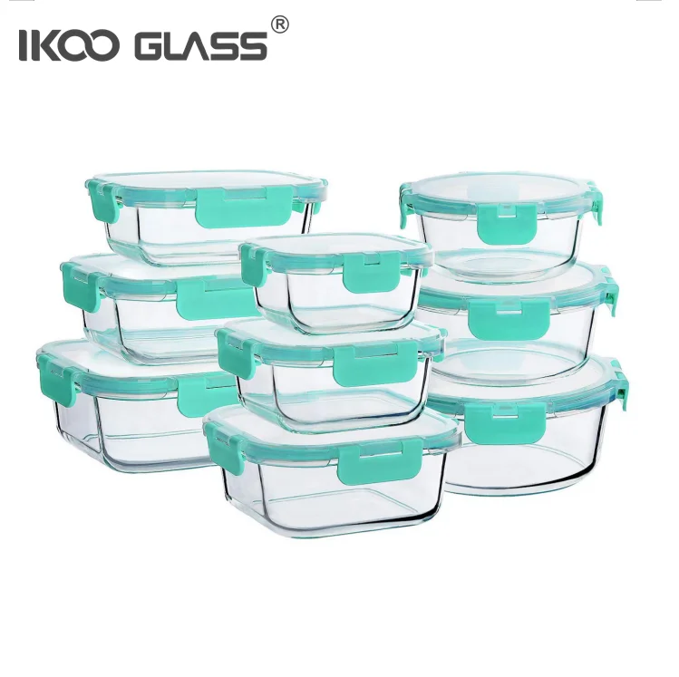 Airtight Storage Glass Food Container Set