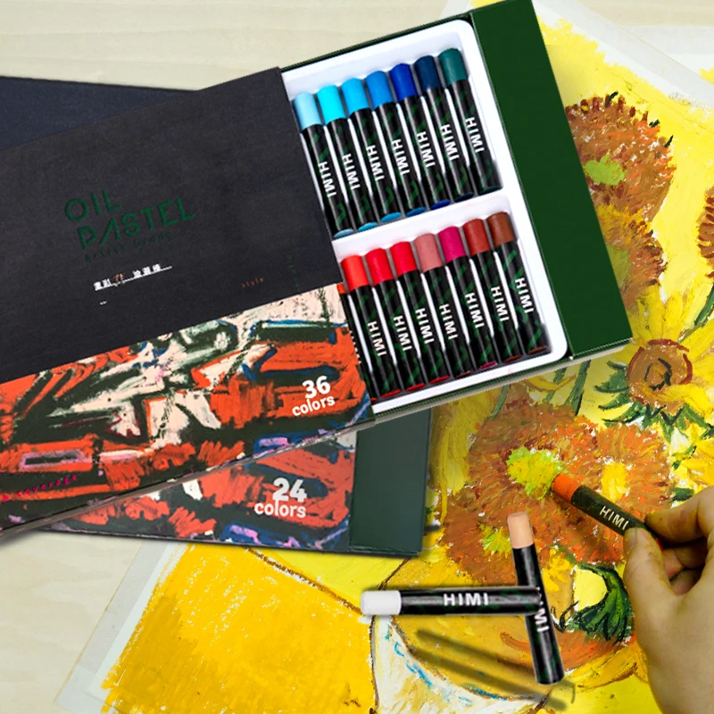 HIMI MIYA PROMOTIONAL SCHOOL STUDENT HOBBY 36COLORS COLOR OIL PASTEL