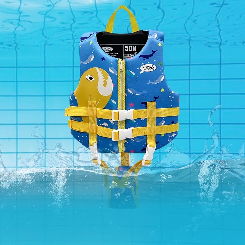 Бесплатный образец, детский плавучий жилет для плавания, милый купальник с мультяшными животными, детский спасательный жилет, куртка