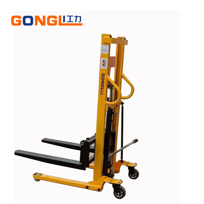 
GL-0051 Manual Forklifts & Pallet Stackers Easy Lifting of Lighter Loads 1100LBs in Small Warehouse Light Industrial Environment 