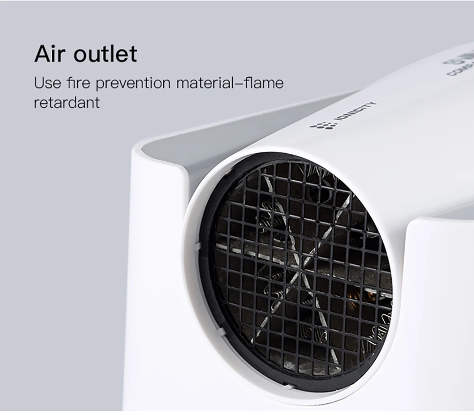 Wall mounted ABS plastic white black 1800W negative ion very power hair dryer for hotel rpm