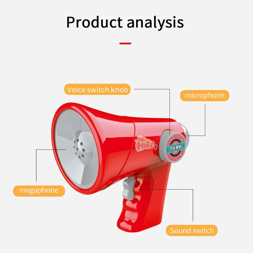 Voice Changer Megaphone with LED Lights Sound Effects Kids Voice Changer Toy for Kids