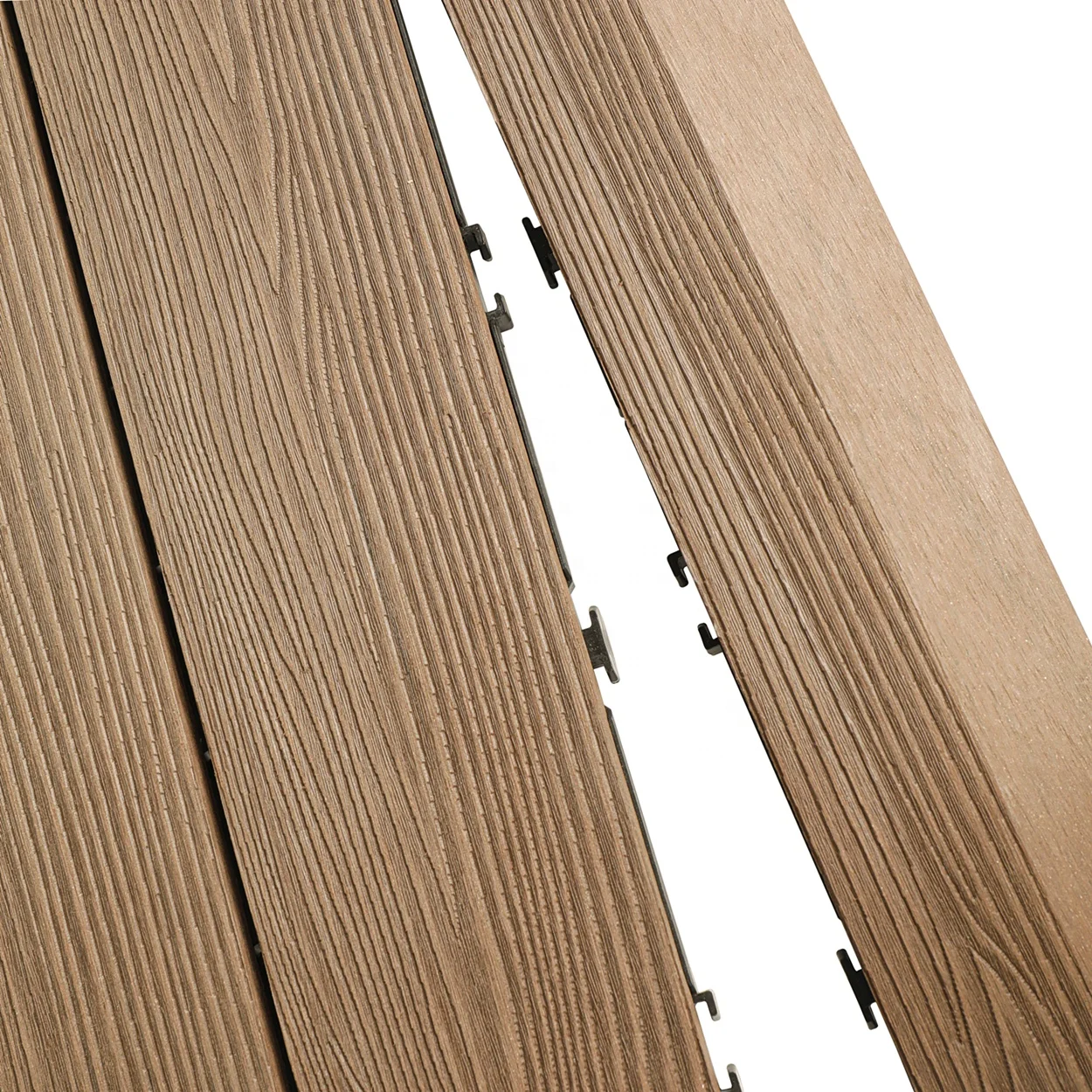 New WPC Interlocking Floor Tile DIY Decorative Wood Floor XF-C039 400*400*25 mm