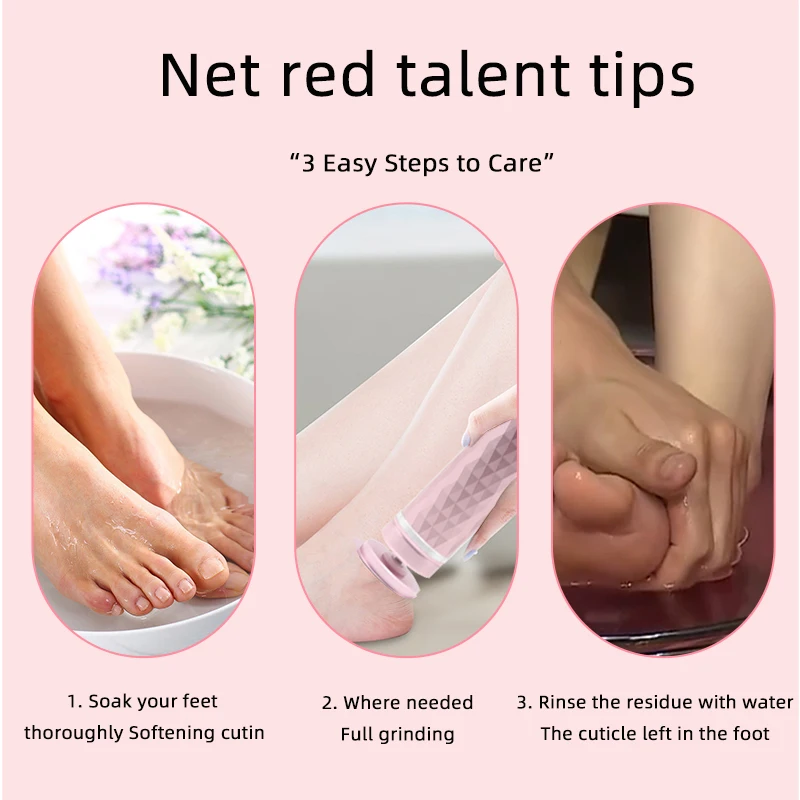 Custom Logo Colors Dead Skin Removal Pedicure Machine Electric Foot Callus Remover Rechargeable Electric Callus Remover