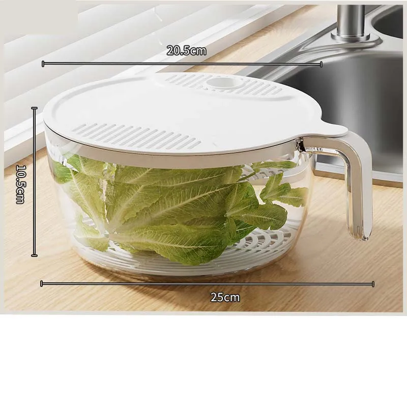 Handle Plastic Food Colander Set Rice Colander Drain Basket  With Kitchen Accessories For Cleaning Veggies And Fruits Rice