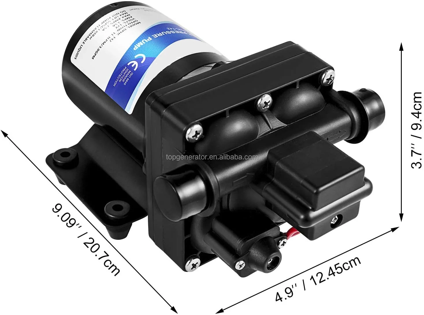 12 V Sprayer, flojet Marine & RV Water Pump, with Pressure Switch 45 PSI Self Priming