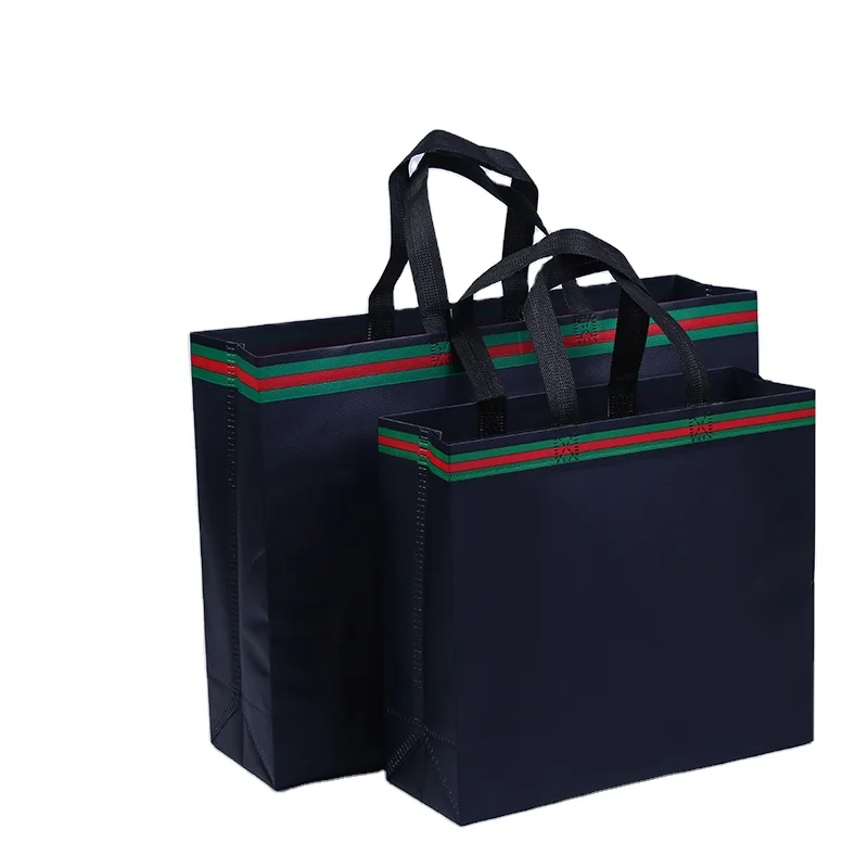 Customized high-quality logo printing non-woven fabric promotional advertising tote bag packaging