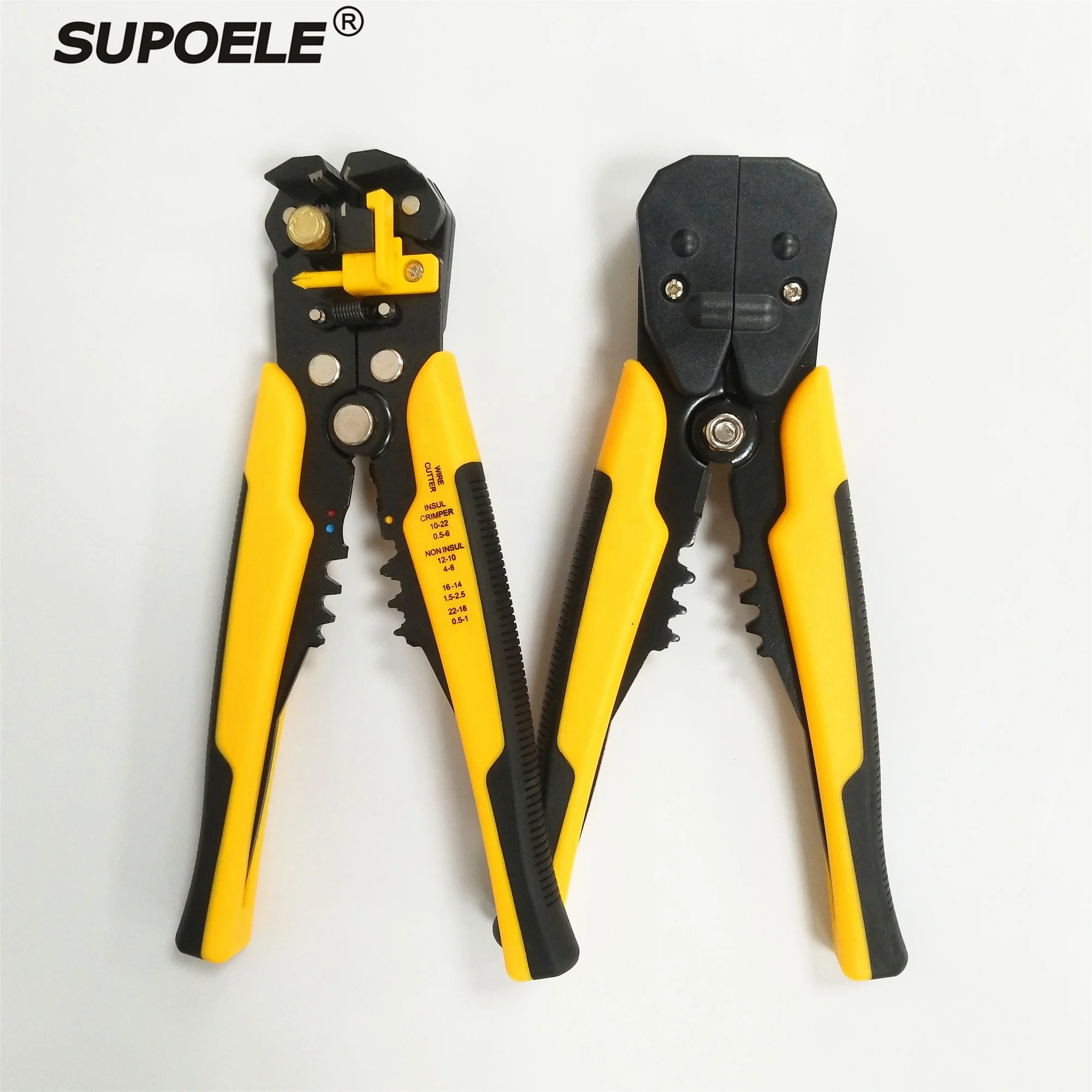 HS-D1 Auto Wire Stripper Crimper Cable Cutter Multifunctional Pliers 8-Inch 0.2-6.0mm Manual Crimping Pliers Hand Tools