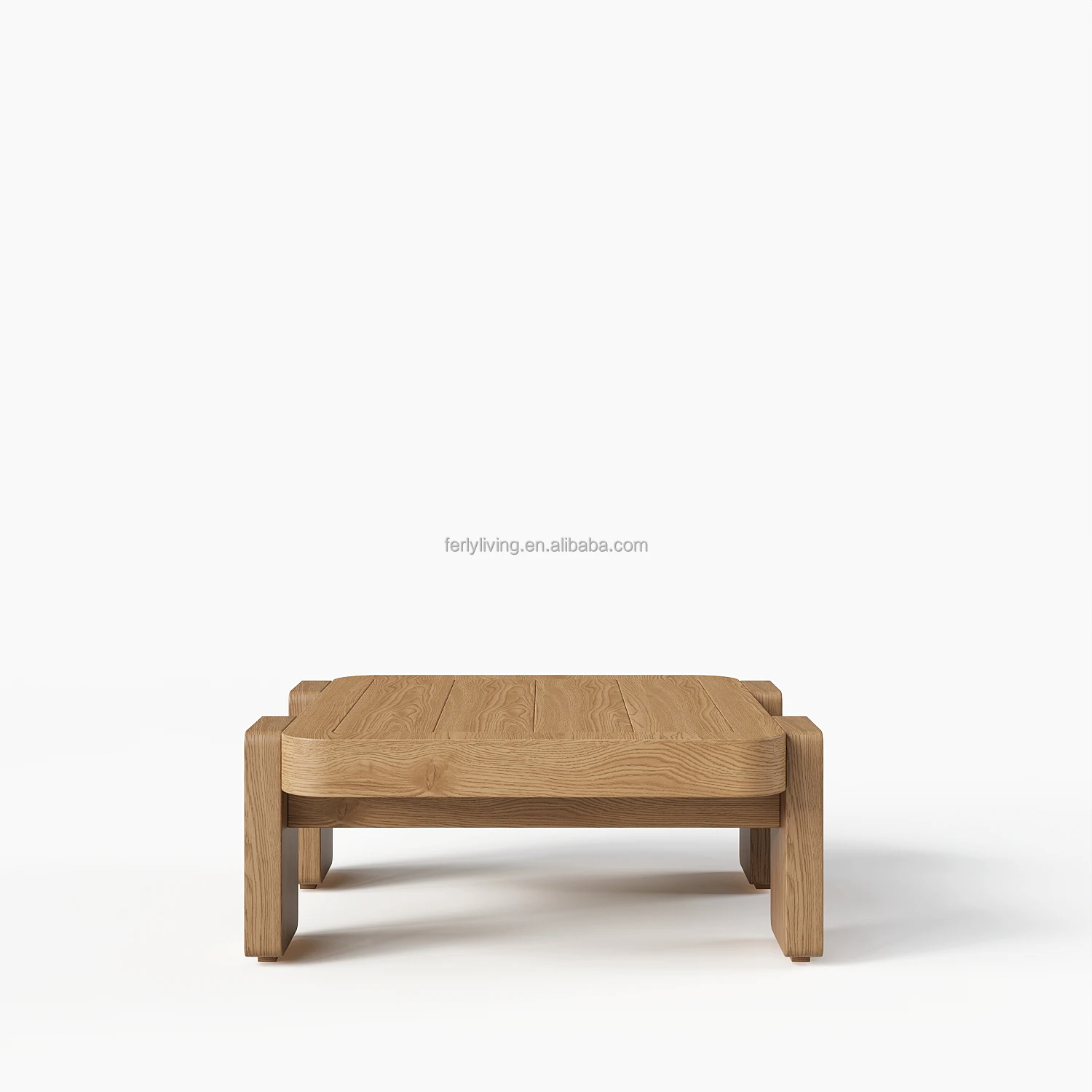 FERLY Modern Customized OEM Solid Wood Teak Outdoor Garden Furniture Side Table Wood Coffee Table For Garden