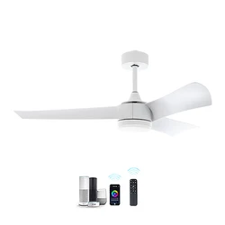 Factory Price Modern 52 inch Fan Chandelier 3 Blades DC Motor Control Remote Smart LED Ceiling Fan Light