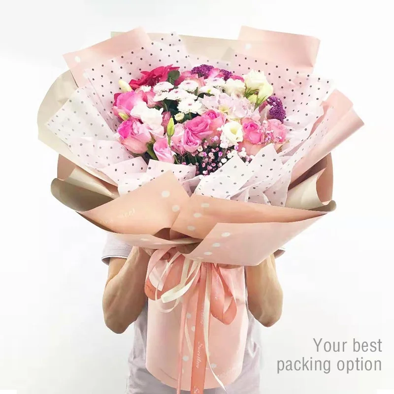 Factory sale printing paper packaging wrapping tissue paper for florist flower gift box red wine clothing shoes bouquet