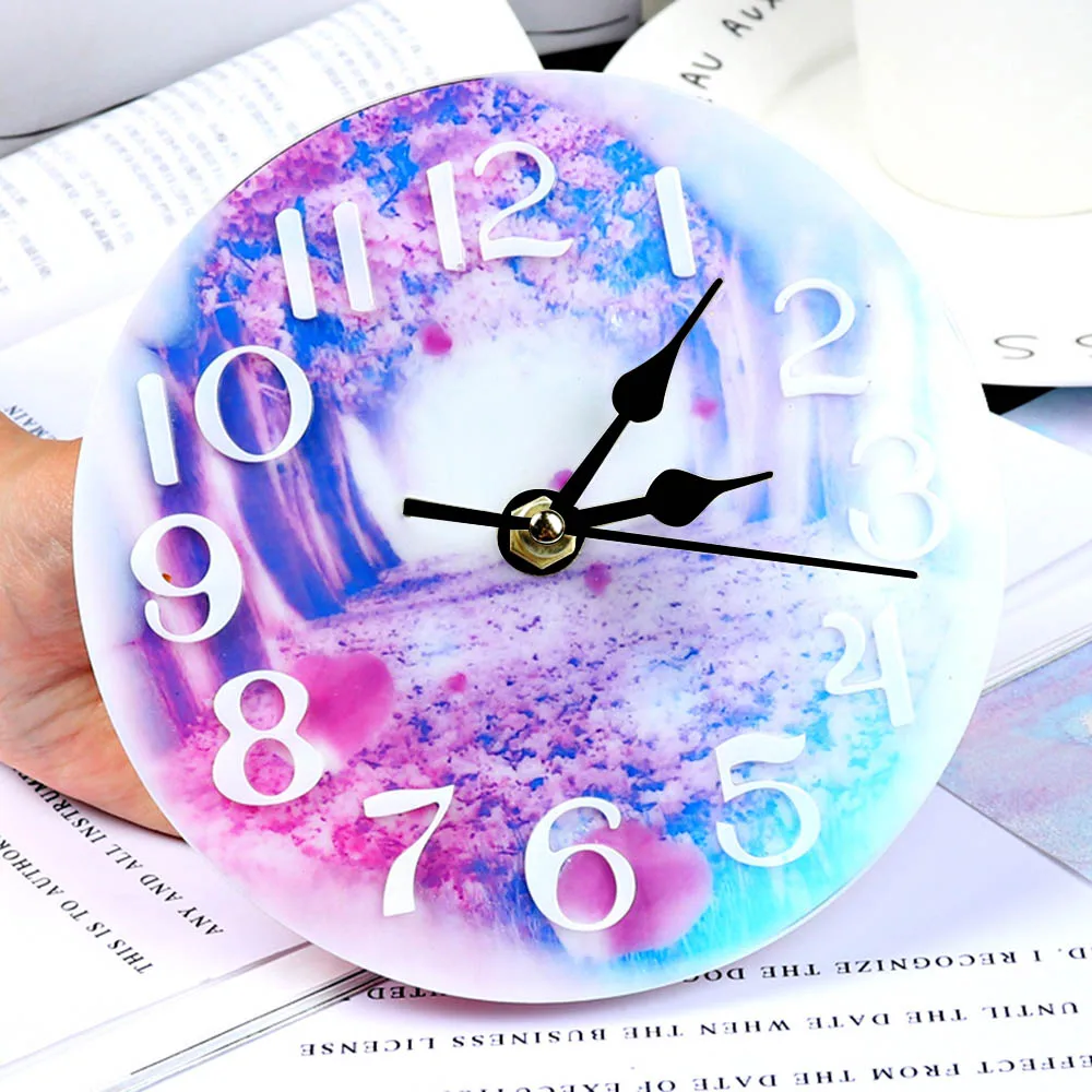 Wholesale DIY Handmade Clock Tool Epoxy Resin Silicone Mold