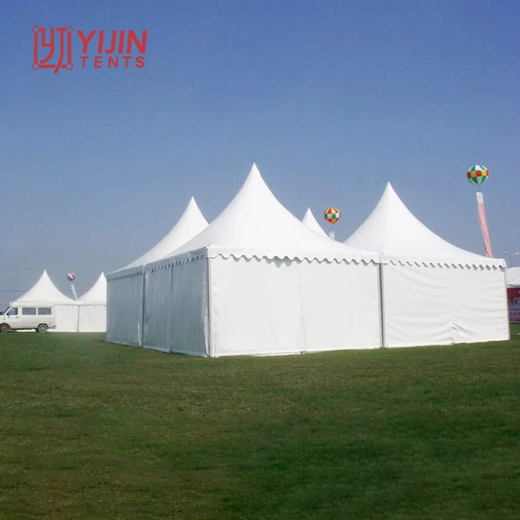 Wind resistant 5x5 8x8 10x10 high peak exhibition wed pagoda tent for sale