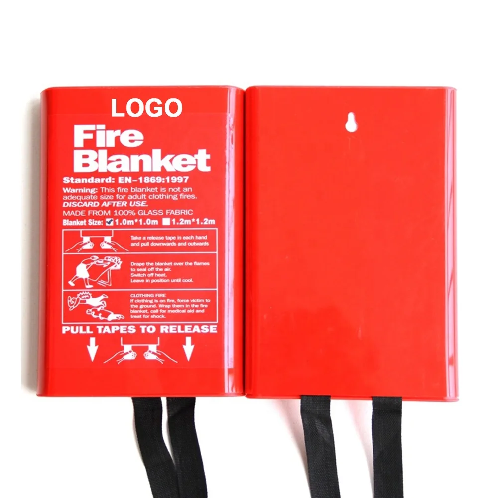 Manufacturer Waterproof Fiberglass Fire Extinguisher Blanket with PVC case