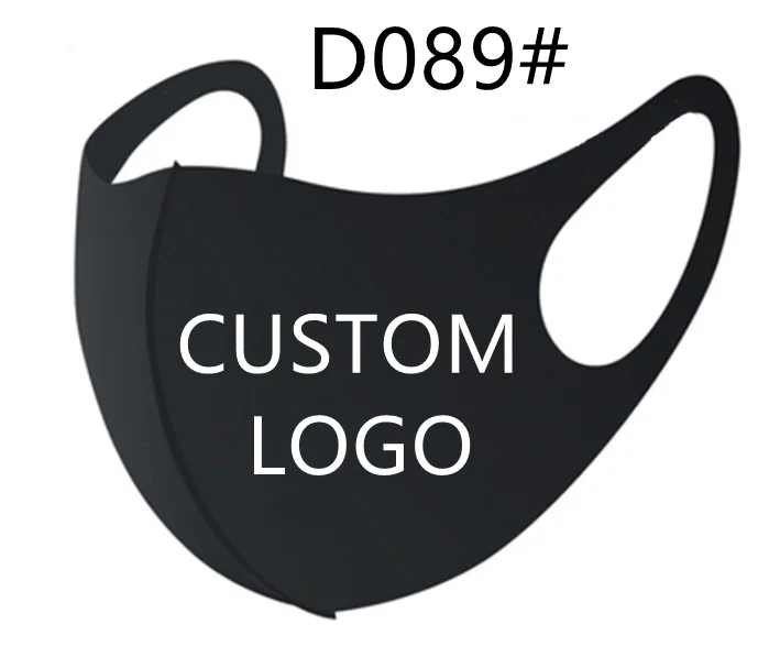 Fast delivery free sample custom logo brand mix color men women adult and kids size polyester custom face maskes