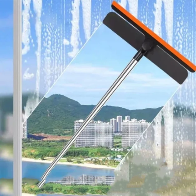 Window Cleaning Brush Glass Scrub Scraping Three-in-One Multi-Function Screen Wiper Tool window mesh cleaner