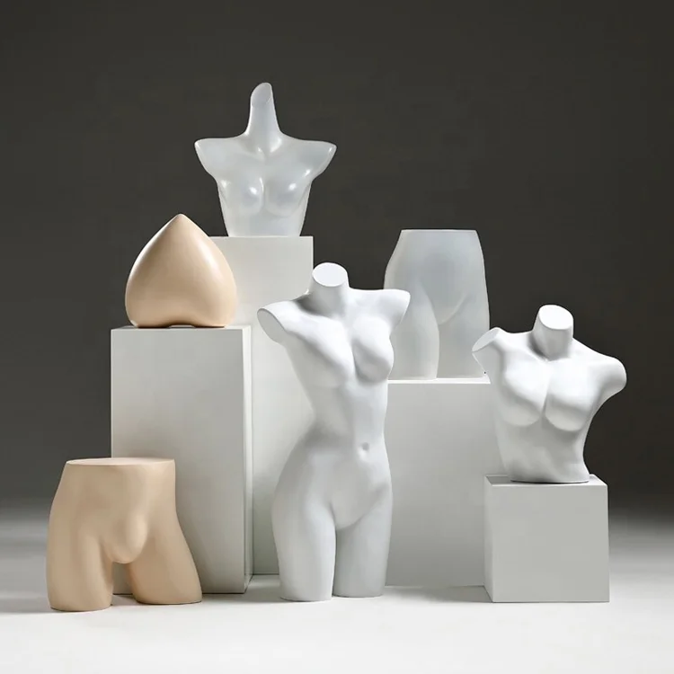 Underwear female half body plastic body window display display rack model