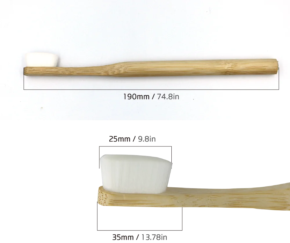 Super Soft Bamboo Toothbrush Micro Nano Toothbrush for Sensitive Gums Daily Necessities Protect Fragile Gums Bamboo toothbrush