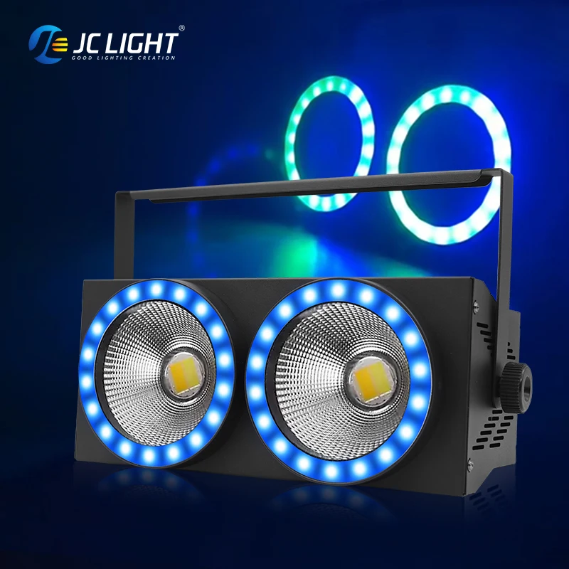 Cool Warm White 2in1 2 Eyes 2*100W Cob Led Audience Blinder Stage Light Dmx Led Audience Blinder Light