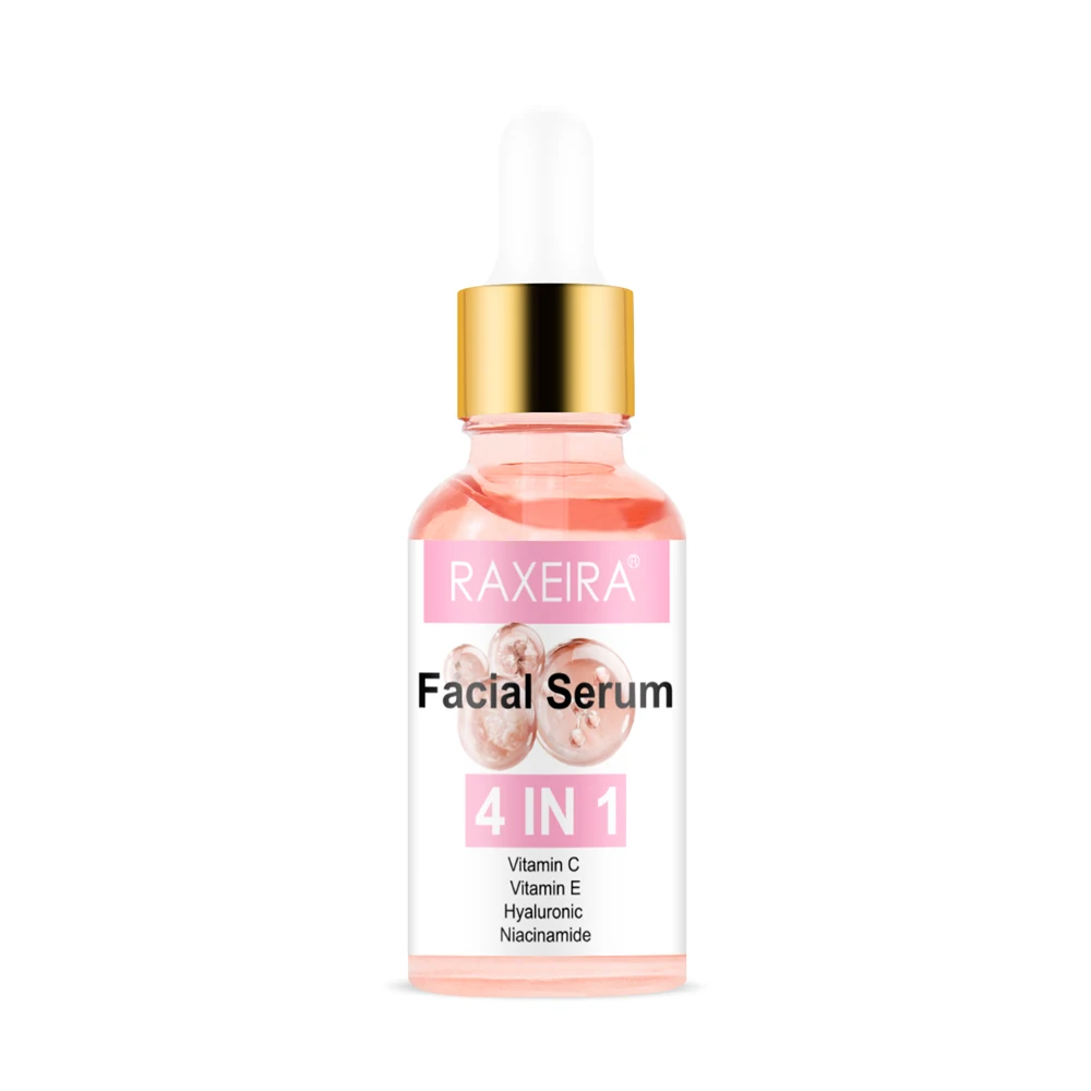 Hot Selling Private Label 4in1 Facial Serum Beauty Organic Vitamin C Vitamin E With Ha Nicotinamide Whitening Skin Serum