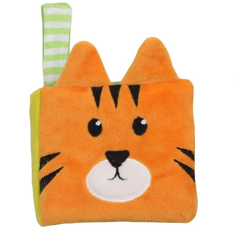 Лучшие подарки для новорожденных Развивающие Игрушки раннего возраста моющиеся детские книги из мягкой ткани малышей с морщинистой бумагой