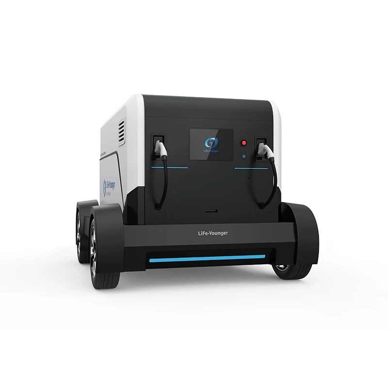 Mobile unit ESS Ev charger  Lifted Fork Lift N PE CE plug Provide 3 phase Power charging electric boats battery energy storage