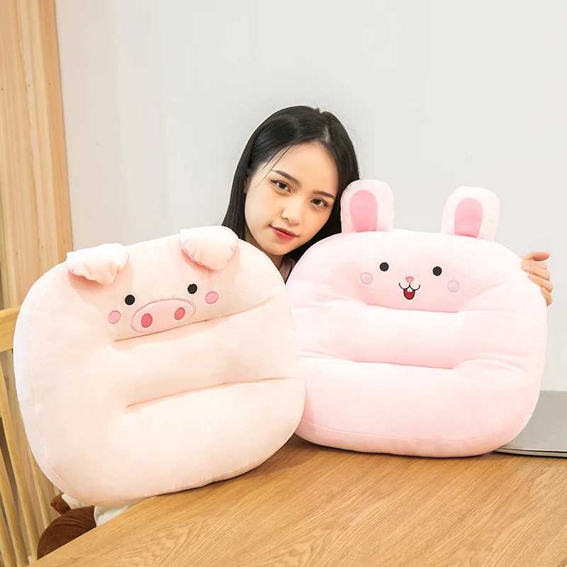 Lovely Kawaii Plush Toy Bear/Rabbit/Cat Stuffed Animal Plush Cushion Pillow Sofa Cushion for Home Office