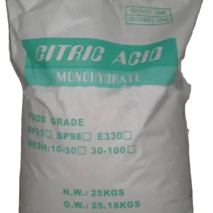 Top Quality Food Additive Citric Acid Monohydrate