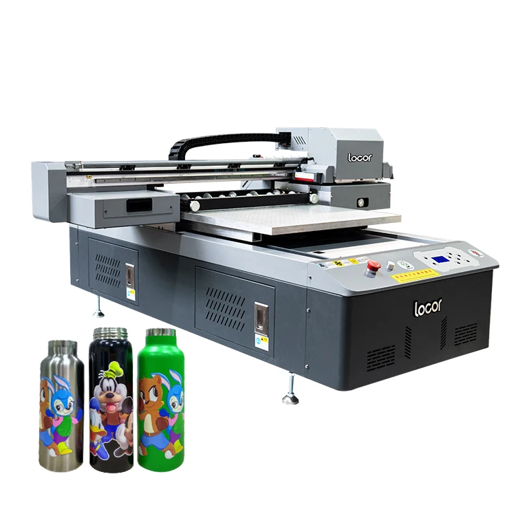 high speed 6090 varnish uv printing machine with 3pcs xp600 head writing pen plate bottle 3D uv printer