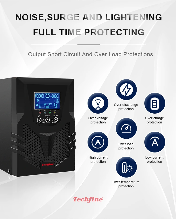 6kw Long backup time uninterrupted power supply ups online ups 6kva 6000w  online ups For long backup external