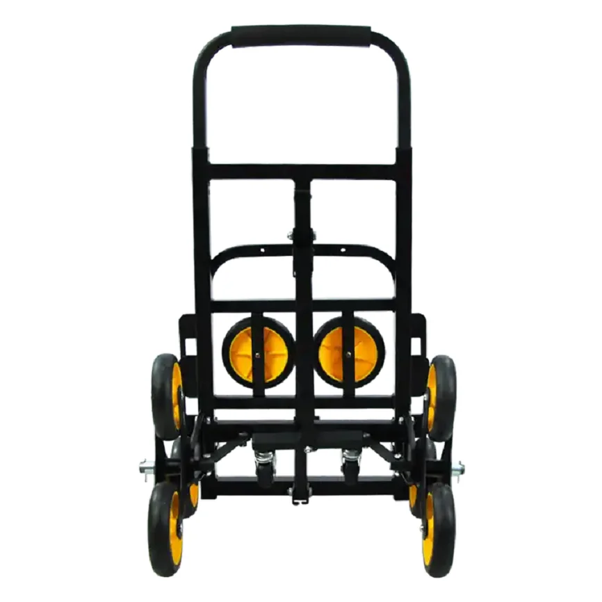 Uni-Silent 330 LB Stair Climbing Hand Dolly Portable Foldable Stair Climber Hand Truck Storage Cart Warehouse Use FHT150-6S