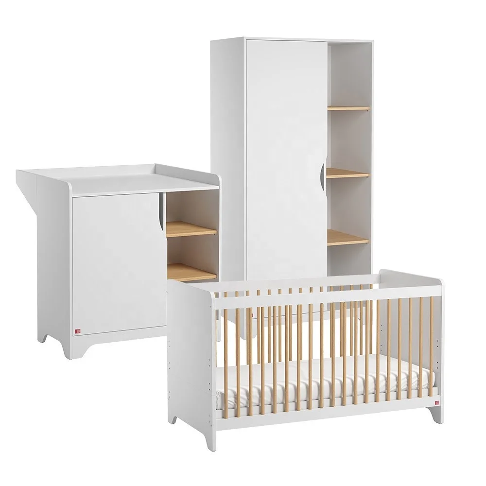 Multi-functional wood baby crib kids beds children table  convertible wooden round baby bed 3 buyers