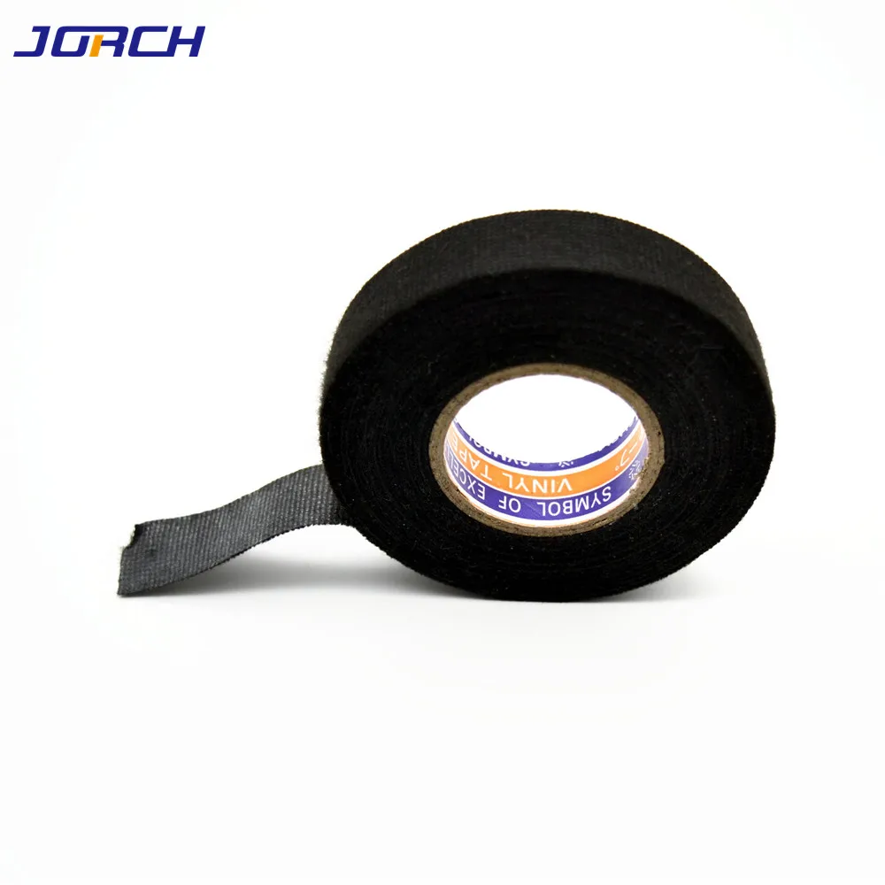 15m*19mm Dustproof Heat-resistant Wiring Harness Tape Looms Wiring Harness Cloth Fabric Tapes Adhesive Cable Protection