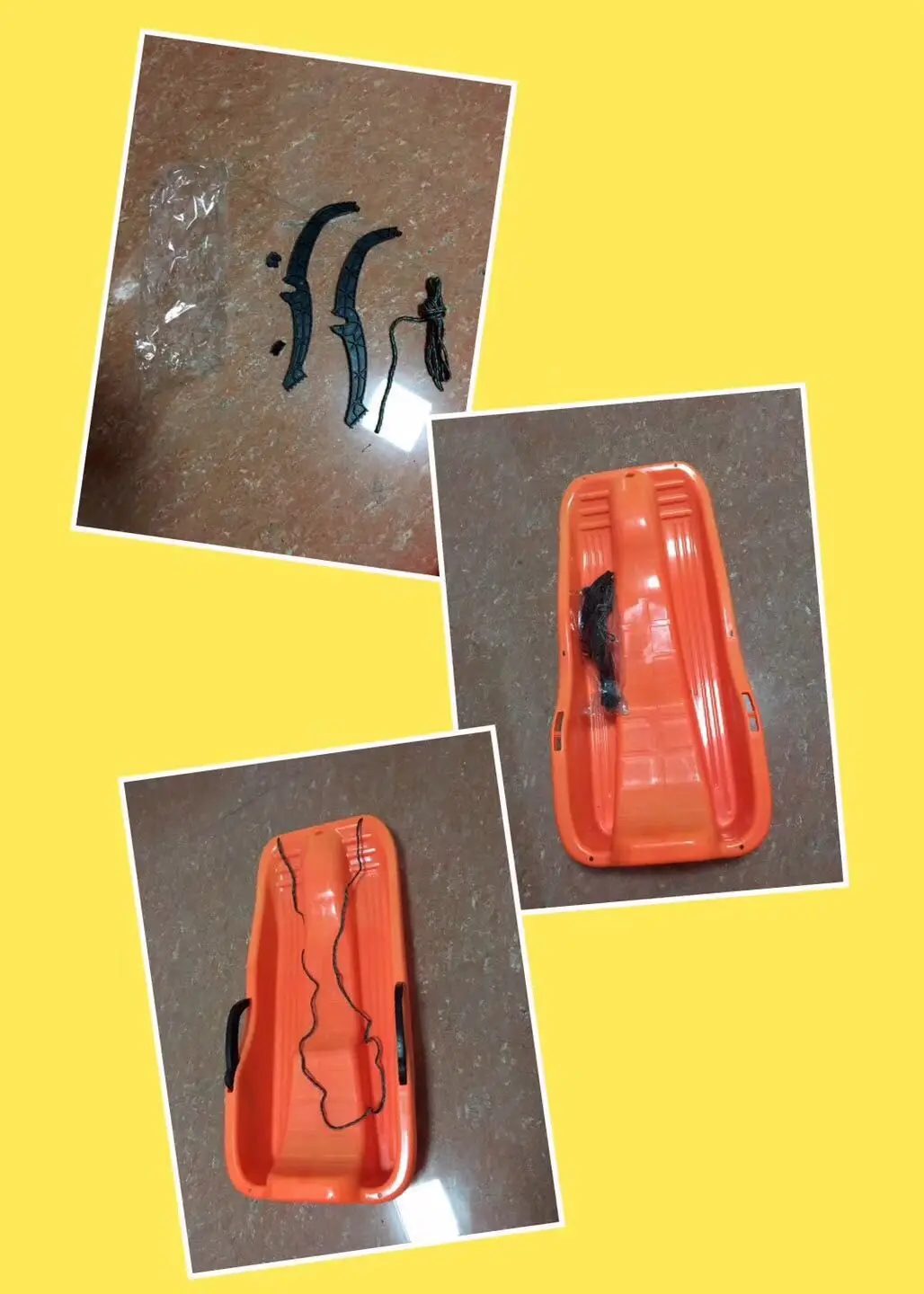 new factory Winter Outdoor Sports Adult Children Snow Board/skis have brakes Grass Skiing Snowboard/Easy Ski Sled Skiing Sleigh