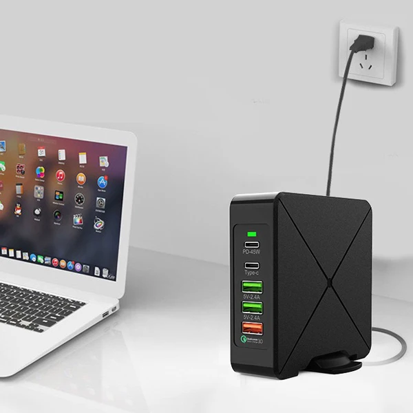 75 Вт быстрое зарядное устройство PD Type C USB для Samsung A50 A30 iPhone Tablet QC 3 0 настенное US EU UK