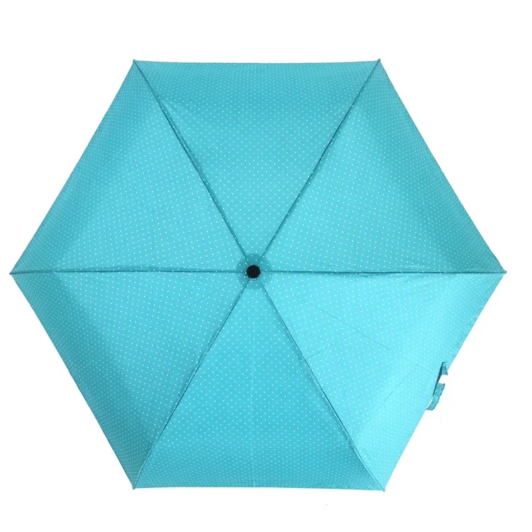 personalized umbrella High Quality 23 Inch 6 Ribs Portable Mini Three Fold Umbrella