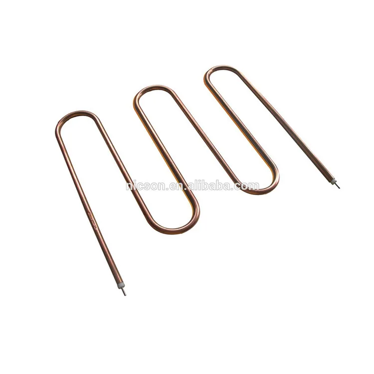 Electric microwave oven Flat grate heating curved tubular heater element