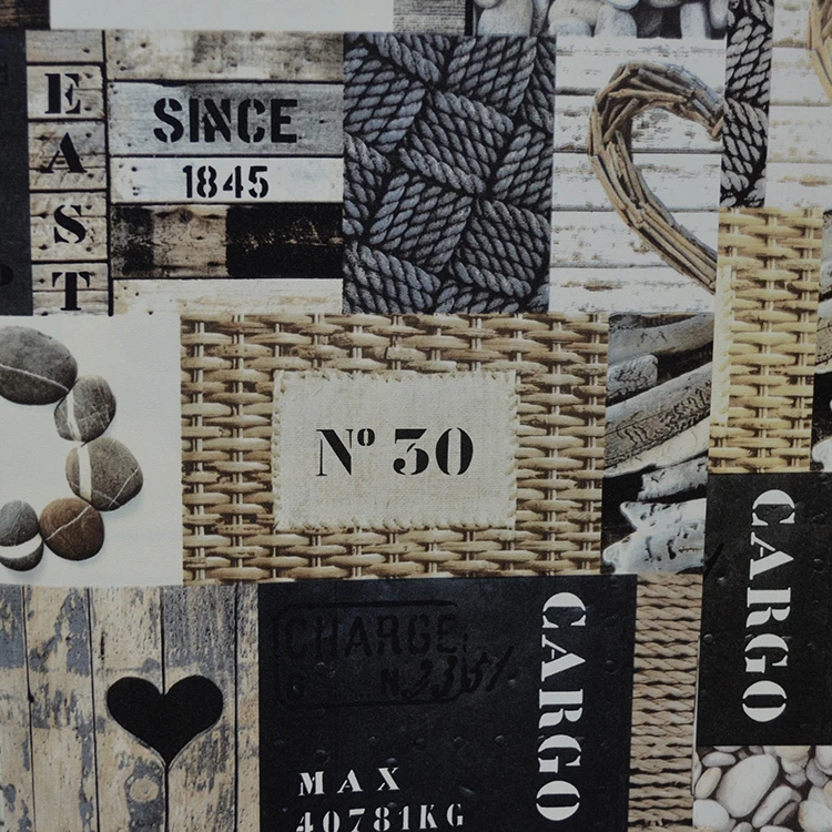 Wholesale pvc wallpaper 3d newspaper high quality vinyl wall paper for room decoration