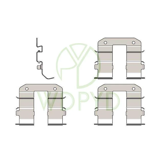 DA0169400 5811675000 BRAKE PAD REPAIR KIT BRAKE PAD ACCESSORY KIT FOR HYUNDAI ACCENT FOR KIA CARENS 109-1734 PFK576 H1157 D1296