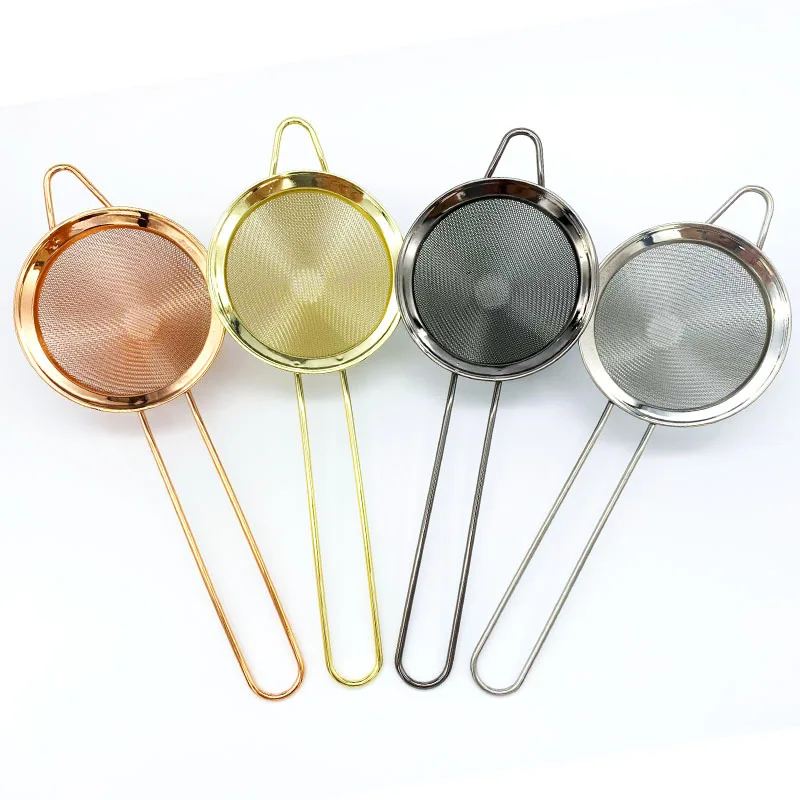 Stainless Steel Flour Sifter Sieve Stainless Steel Fine Tea Mesh Strainer Colander Wire Mesh Oil Filter Strainer coffee strainer
