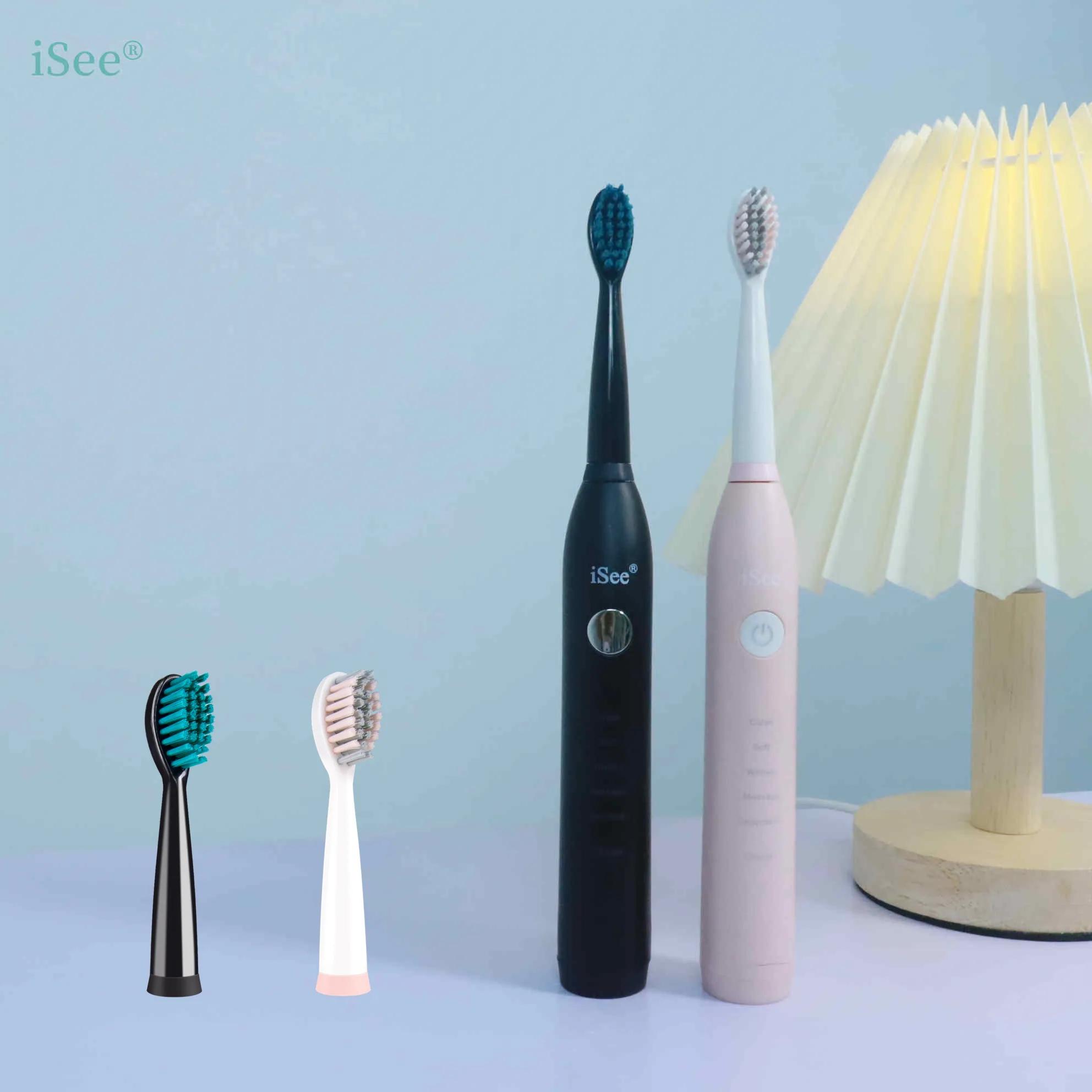 iSee IPX6 Waterproof The Bass Brushing Perfect Couple Sonic Electric toothbrush