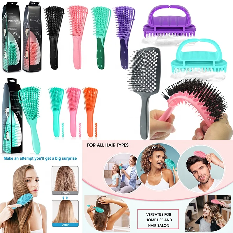 Hot Sale Board Paddle Boar Bristle Detangler Hair Brushes Vent Detangling Hair Brush