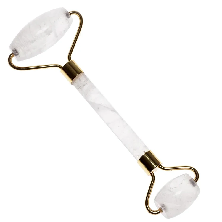 factory direct sale white crystal jade facial roller for face