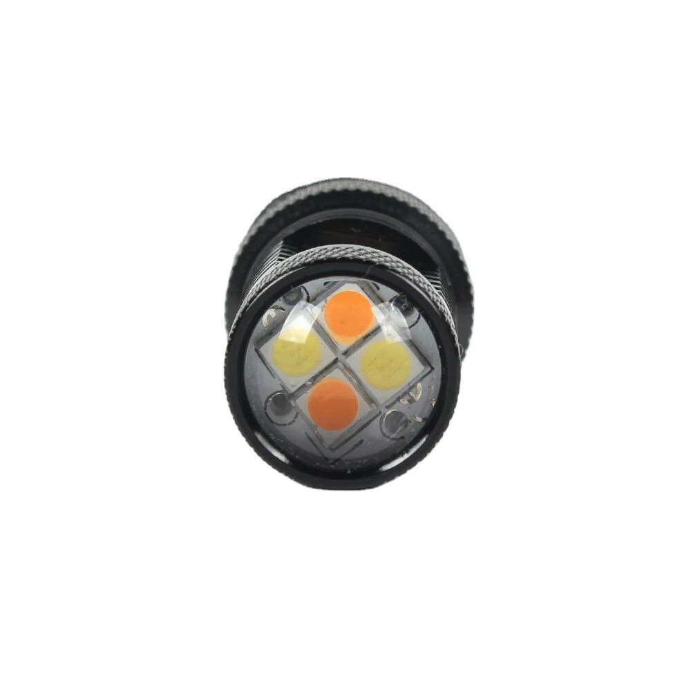 16Smd Canbus Car Led Switch Back Dual Color White Yellow Led T20 T25 7443 W21W 3030 Brake Fog Light Turn Signal Light Bulbs