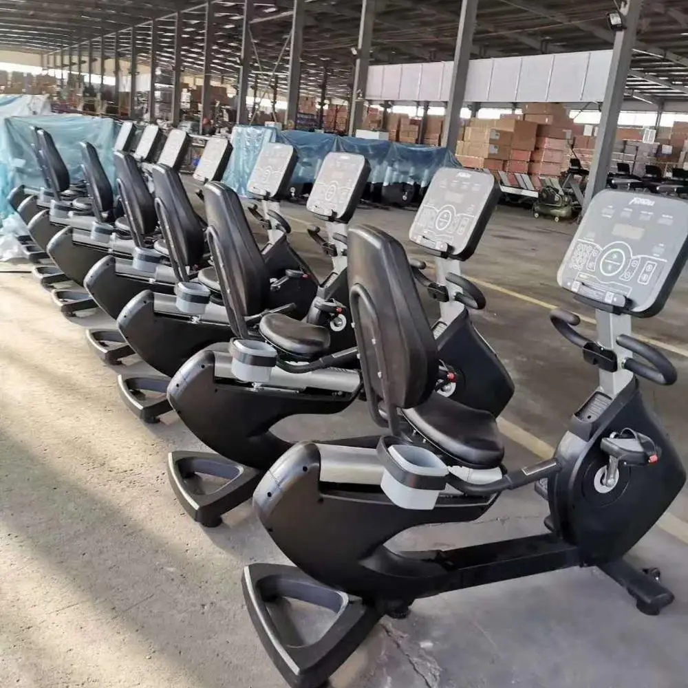 Коммерческое оборудование для спортзала и фитнеса EB8800, магнитный лежачий велосипед, велотренажер