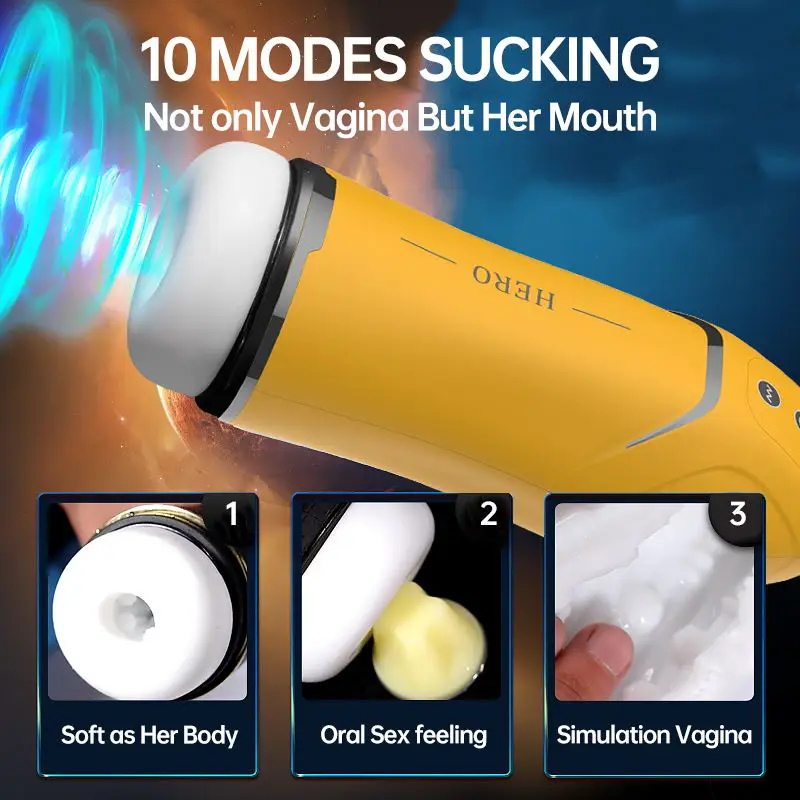 2022 New Adult Male Suction Vibrator Sex sexi Toy Masturbator for Men masculino de succion  vagina masturbating cup para hombre