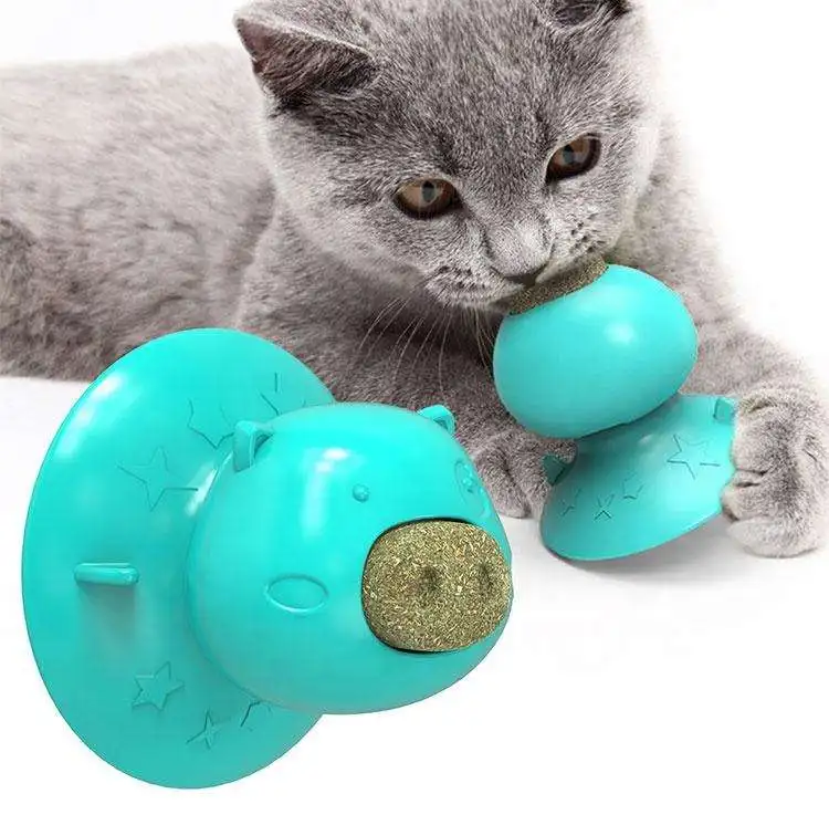 Sohpety custom pet chewing toy pig suction cup cat mint licking snack toy cat mint toy with suction cup