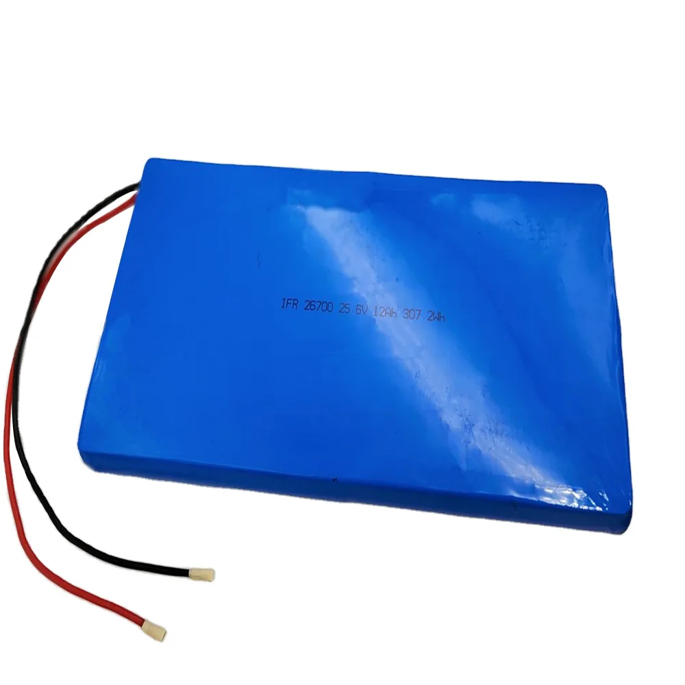 Super thin Deep cycle 24V 25.6V 12Ah 15Ah 20Ah LiFePo4 Battery Pack For Solar Panel Scooter Skateboard