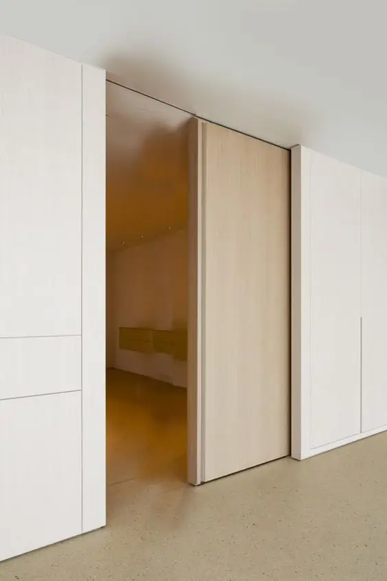 New Design Residential Pocket Door Cavity Privacy Wooden Sliding Doors Lock Hardware